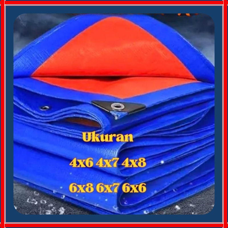 Terpal Plastik Korea A8 Premium Ukuran Jumbo 4X6-6X8 Tebal Awet Anti Air Serbaguna