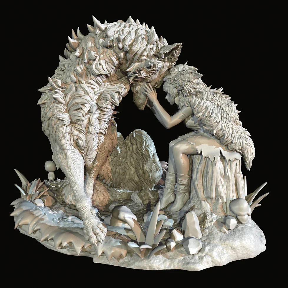 Overall heights 50mm 70mm 90mm Resin model kits figure beauty colorless and self-assembled 3D Printi