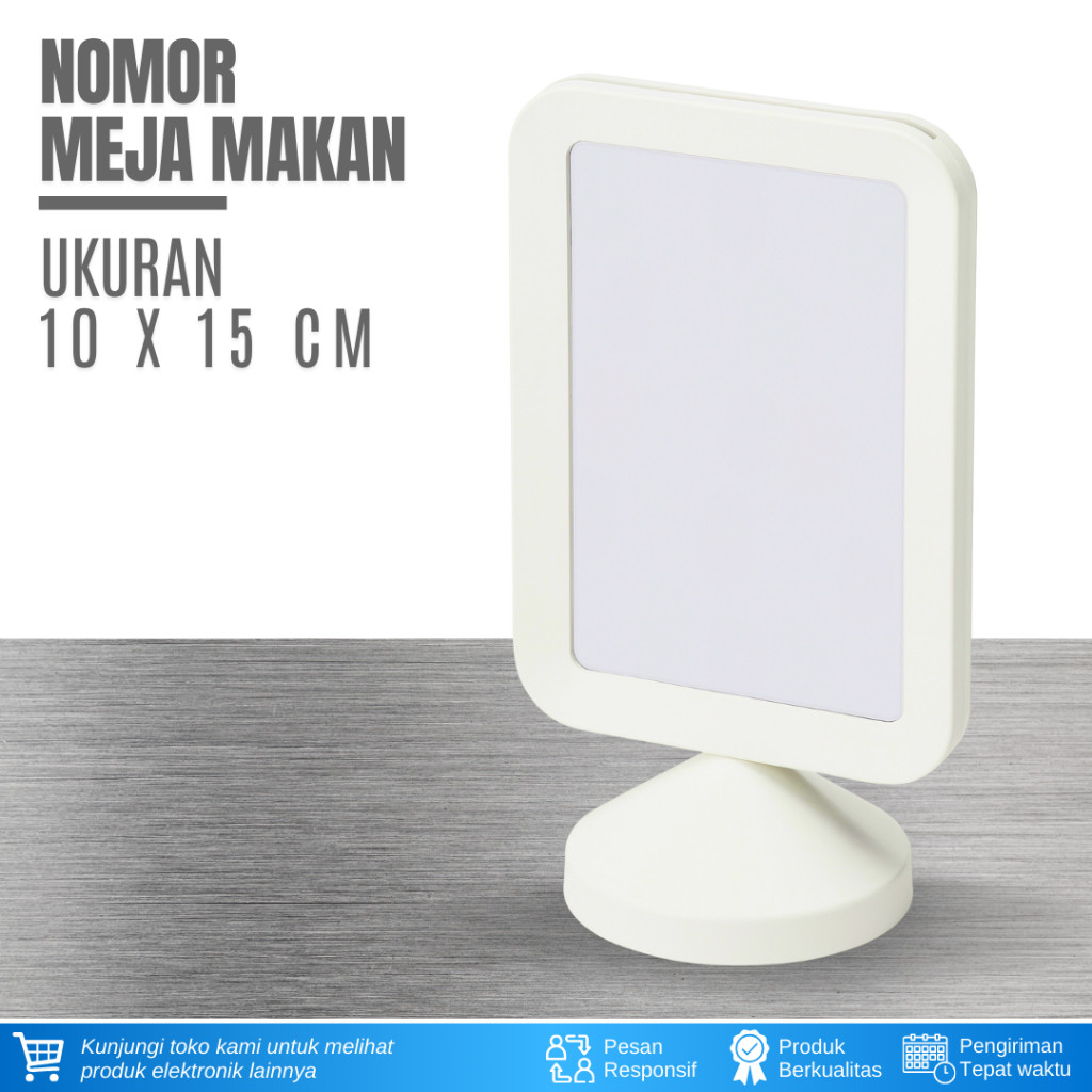 NOMOR MEJA PLASTIK PREMIUM / NOMOR URUT MEJA PLASTIK UKURAN 10 X 15 / NOMOR MEJA PERUSAHAAN CAFE RES