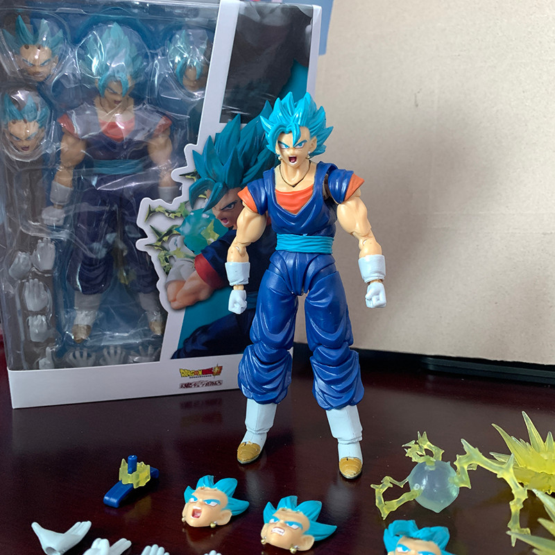 SHF Dragon Ball Super Saiyan Vegito Action Figure God Anime DragonBall Gokou Figurine Toy Christmas 