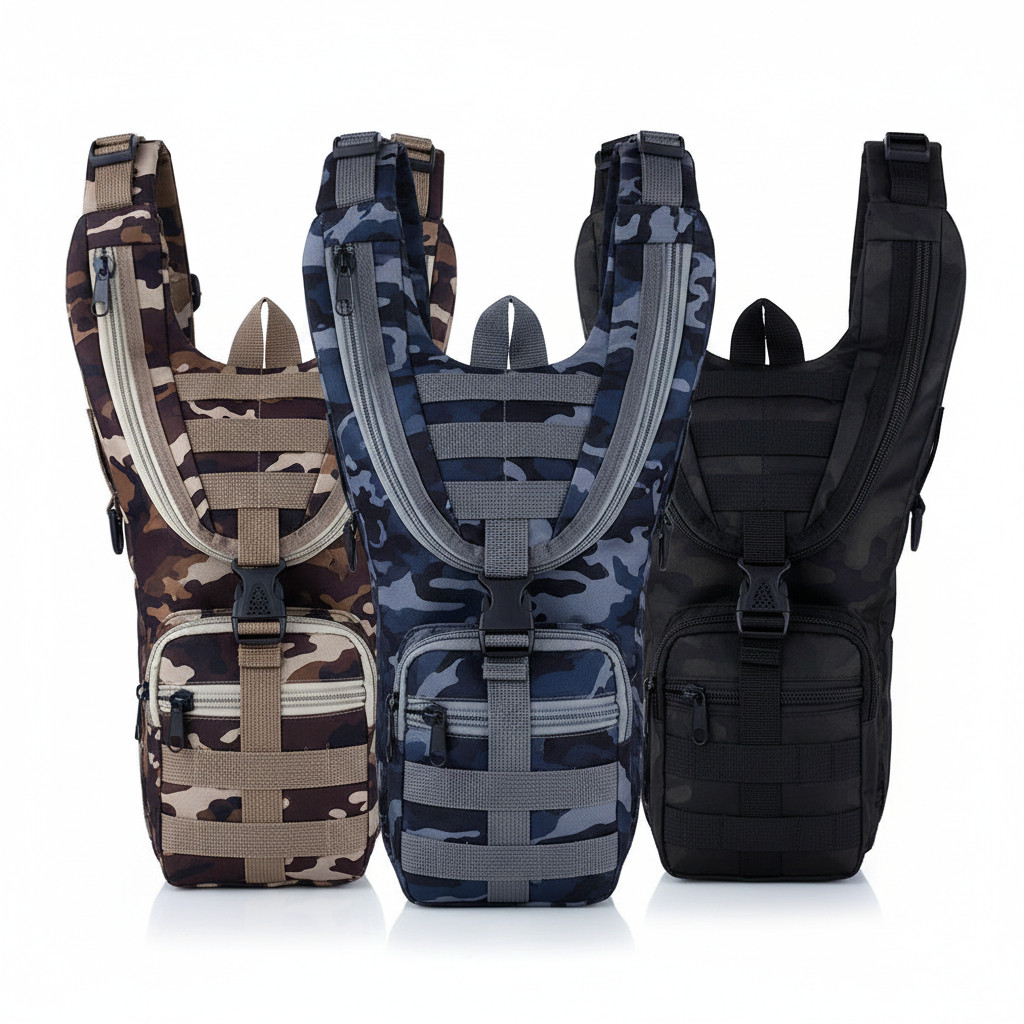 Tas Ransel Kecil Hydropack Rompi Dada Tactical motif Loreng Army Tentara Polisi Premium Kuat Awet