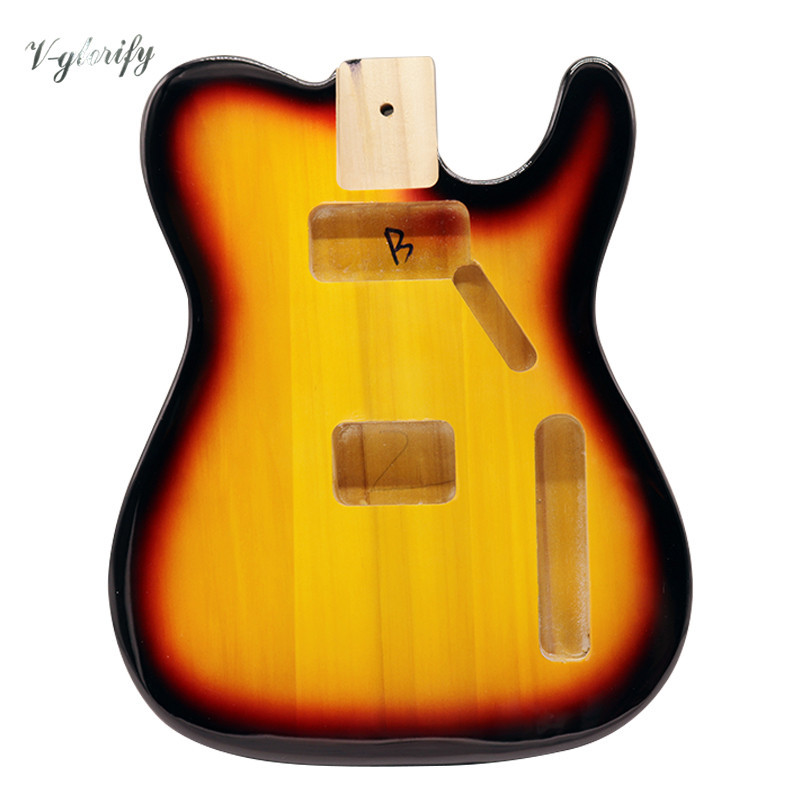 Poplar Wood Electric Guitar Body Sunburst Guitar Barrel Y Guitar Parts For Electric Guitar