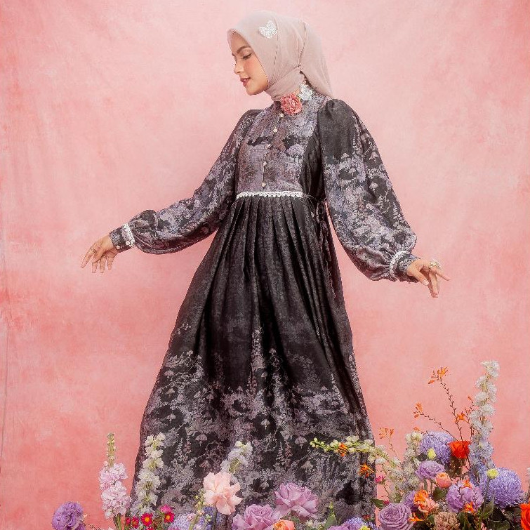 Radwah - Enchanted Dress - Gamis Wanita | Printed Dress