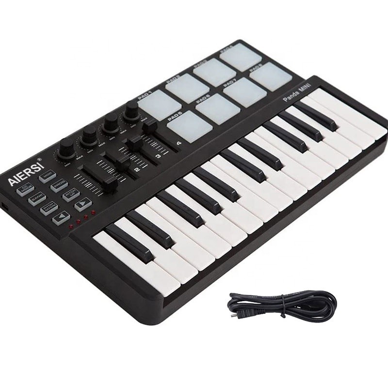 Mini 25 Key Piano Keyboard Synthesizer 4 Assignable KnobsSliders Piano Synthesizer Keyboard truments