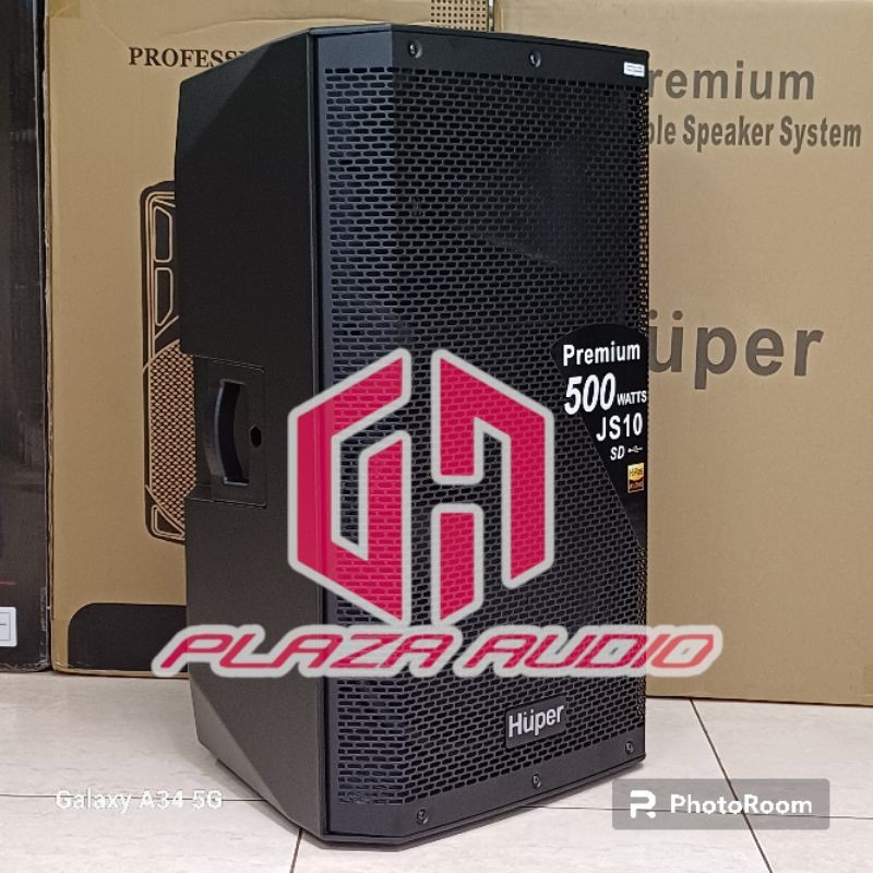 GS [ 100% ORI ] Speaker Aktif HUPER JS10 Premium Quality - 15 Inch 500 Watt Bisa USB