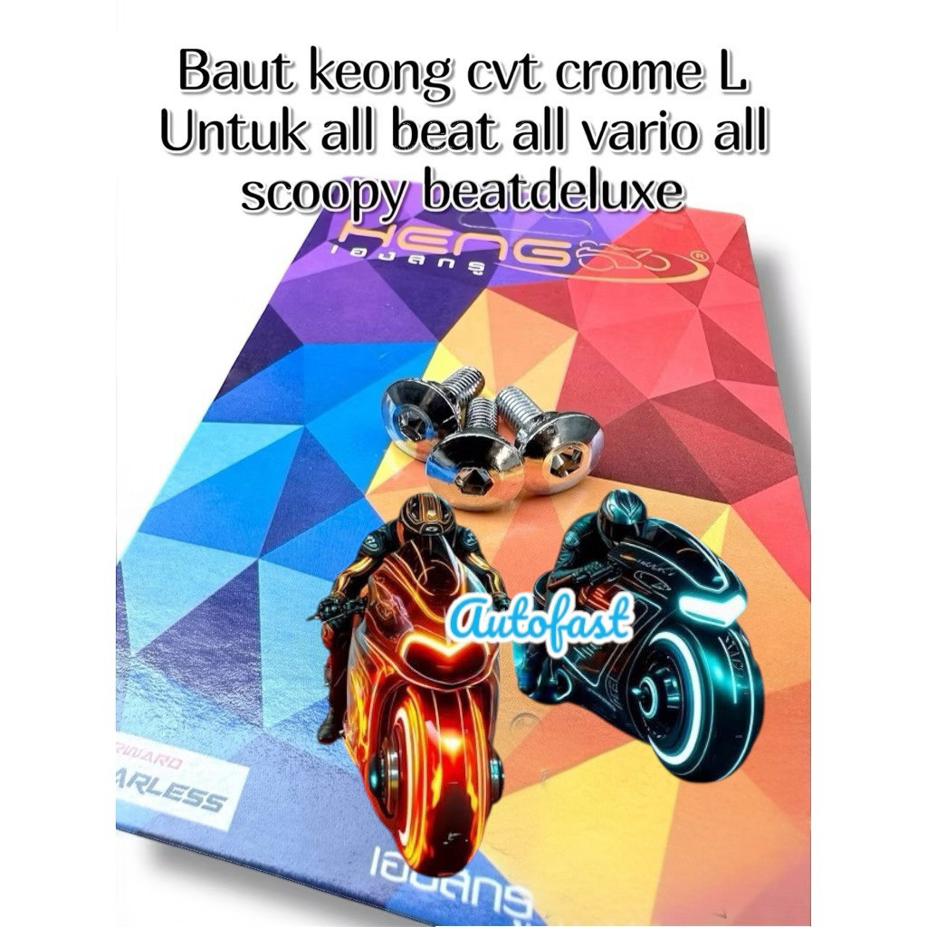Baut cvt keong L crome baut keong cvt ORI vario beat vario 125 scoopy beatdeluxe chrome perbiji