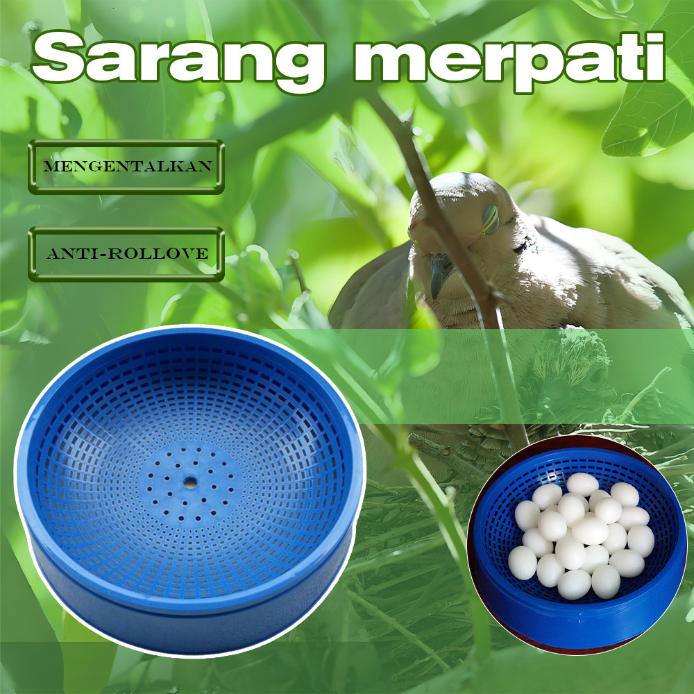 1pc Sarang Burung Merpati Tempat Angkrem Angkreman Alas Plastik Sarang Burung Dara Perkutut Puyuh Wa