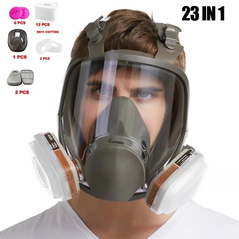 Full Face 6800 Gas Mask Spray Protective Mask Industrial Gas Mask Respirator New Type Gas Mask Forma