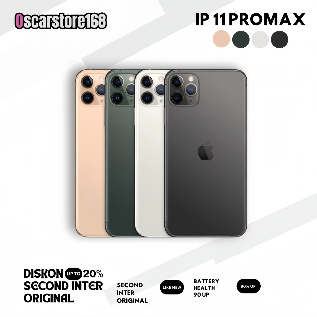 IPHONE 11 Pro Max Second Original IPHONE 11ProMax Mulus Fullset