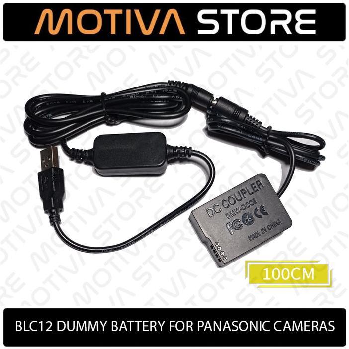 BLC12 Dummy Battery for Panasonic Lumix G7 G85 G80 FZ1000 FZ2500 DCC8 - 100cm TERLARIS