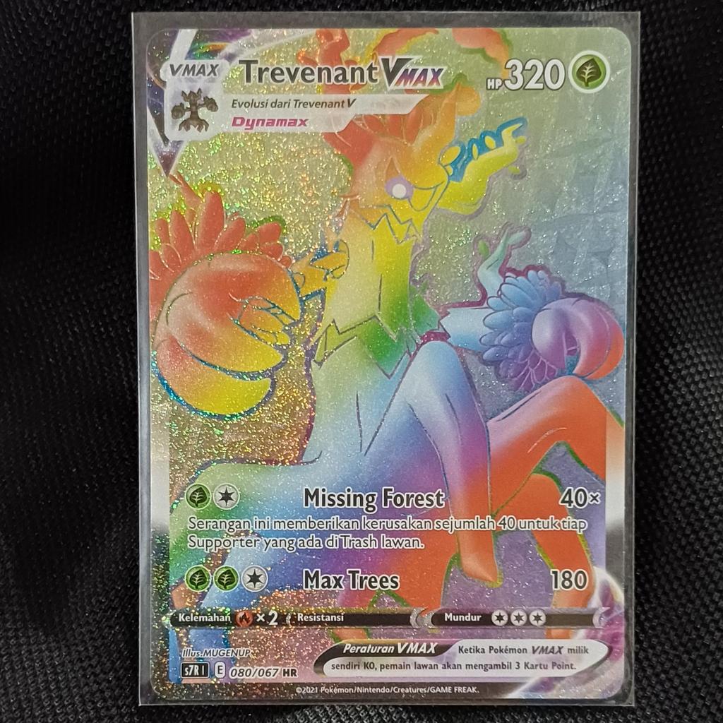TCG Trevenant VMAX HR 080/067 S7R KARTU CARD POKEMON INDONESIA original