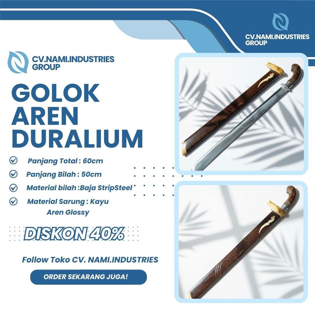 golok sembelih dural panjang GOLOK PEMOTONG