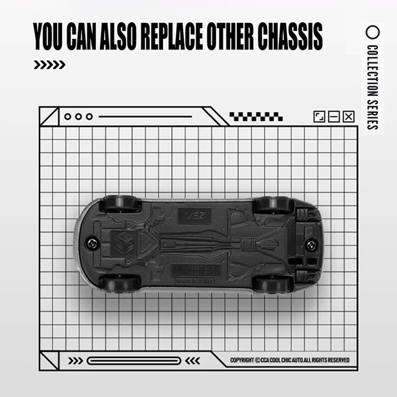 CCA MSZ 1:64 BMW Z4 M40i/M4/M850i/GT3 Transparent dust cover classic static car alloy die-casting ca