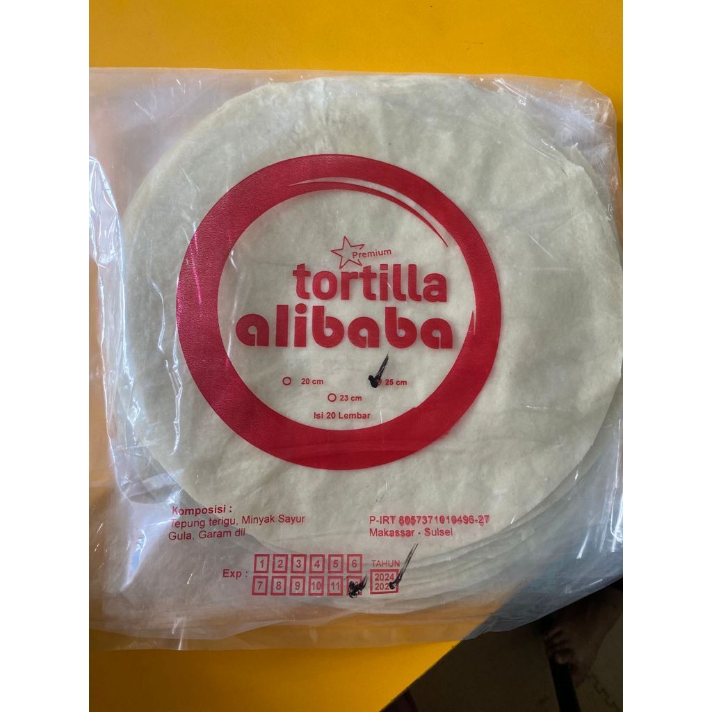 Tortilla Alibaba || ( 20cm, 23cm & 25cm )