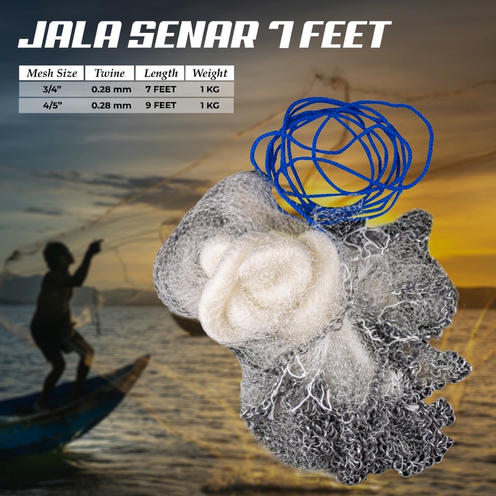 JALA SENAR | JALA DENGAN RANTAI TIMAH
