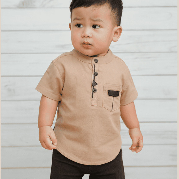 IB KIDS USON KODE 4454 (SISA S & L) ATASAN KURTA KOKO ANAK COWOK USON COKSU