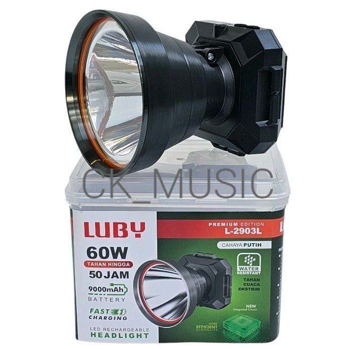 TERMURAH SENTER HEAD LUBY 2903 60WATT ,SENTER KEPALA LUBY L2903L L2903K ,SENTER LUBY 60W LUBY 60W SE