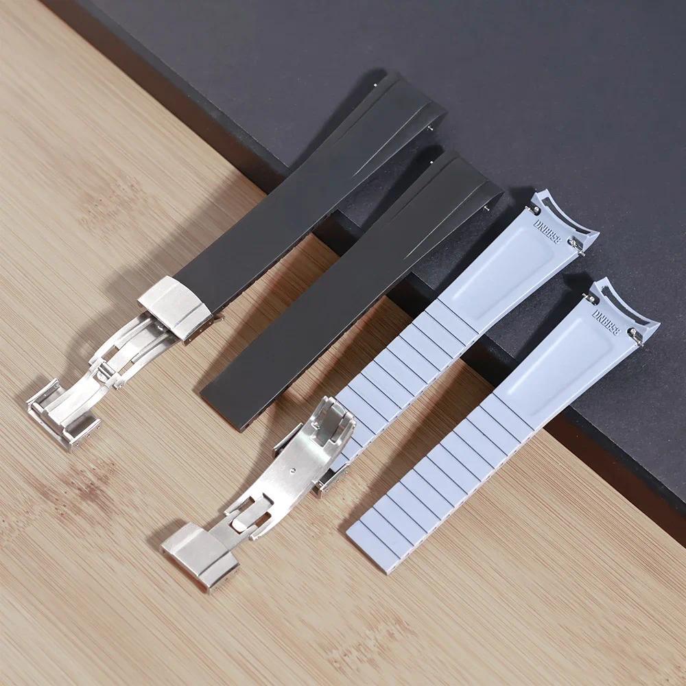 20mm CTS Fluoro Rubber Strap Compatible For Tudor Black Bay 58 BB58 Deployment Clasp for Ranger 39 M