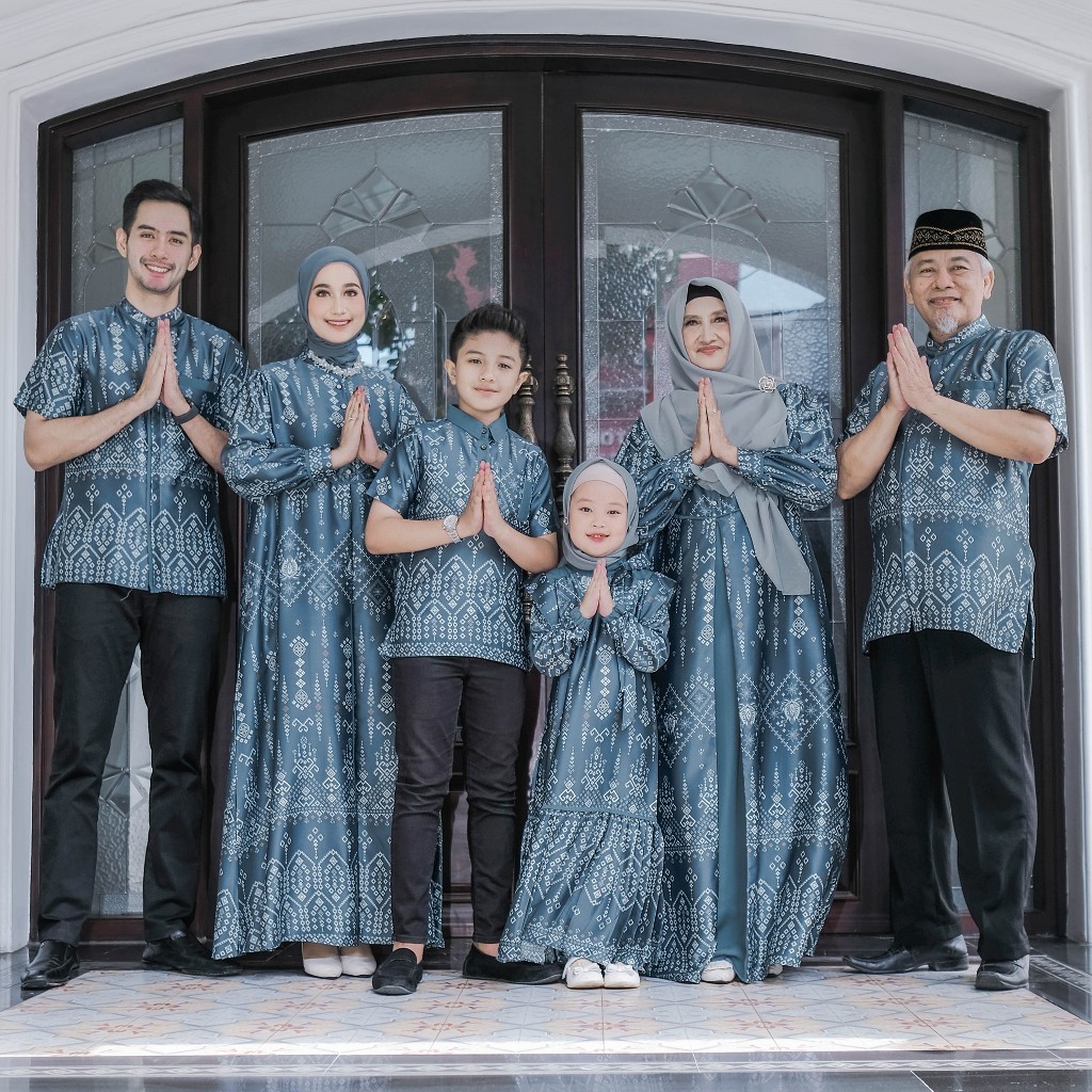 Ventedaily - Eksklusif Virsya Family Set Couple Lebaran 2025 Silk Sarimbit Couple Keluarga/Terbaru