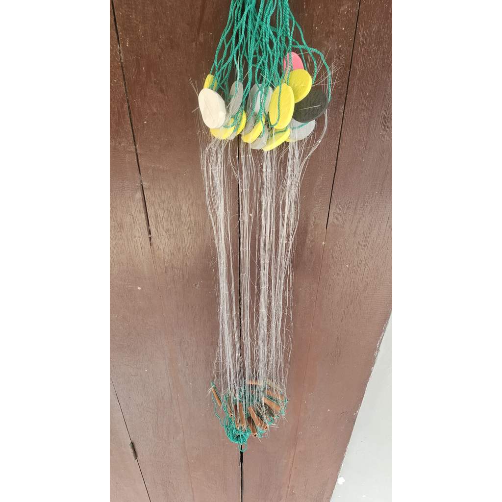 Jaring ikan siap pakai  tinggi 1/2m (setengah meter) panjang 10m pemberat tanah | jaring sawah | jar