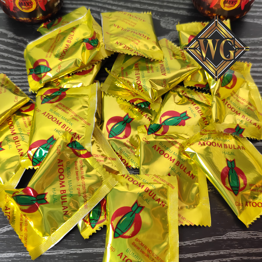 [ECERAN] Bumbu Penyedap Rasa cap Atom Bulan 1 PCS 7gr