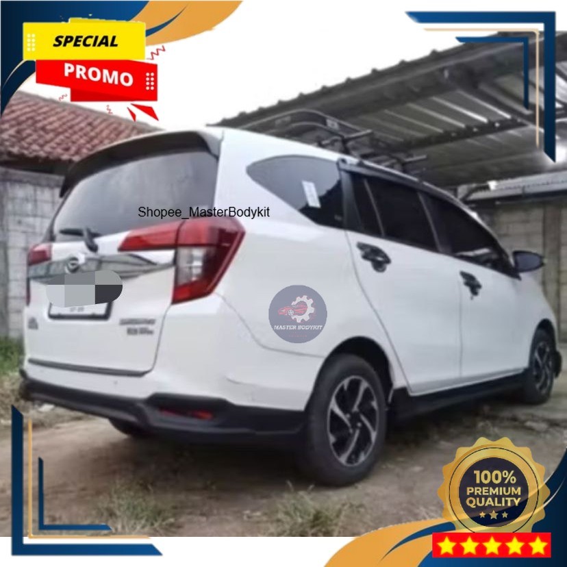 Variasi Mobil - Bodykit CALYA/SIGRA 2016-2025 Belakang & Samping Model Venturer Bahan Fiber Duraflex