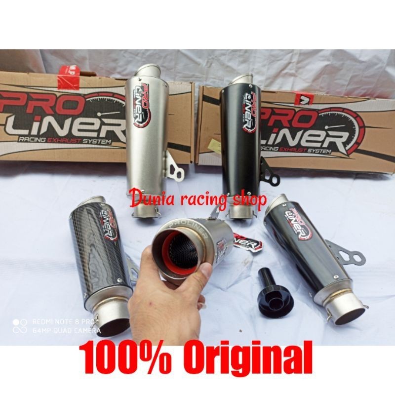 Selencer knalpot Proliner Leher knalpot Header knalpot Proliner Tabung knalpot Proliner Silencer sli
