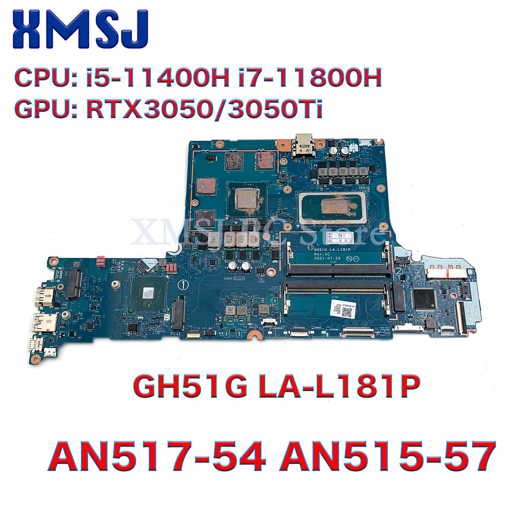 GH51G LA-L181P For Acer Nitro 5 AN517-54 AN515-57 Laptop Motherboard NBQBU11006 i5-11400H i7-11800H 