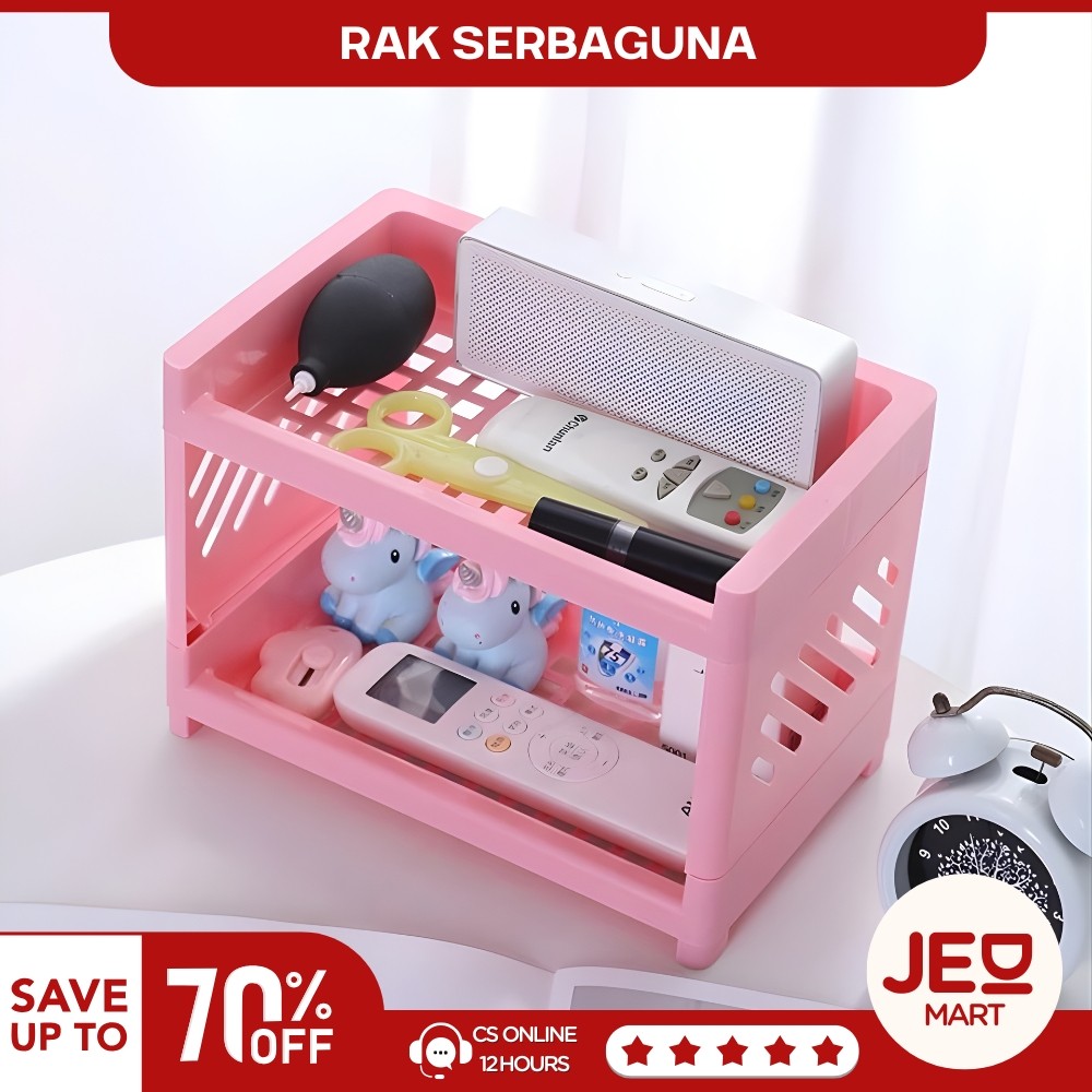 Rak Serbaguna Portable Murah / Meja Plastik Kosmetik Mini / Rak meja kecil multifungsi