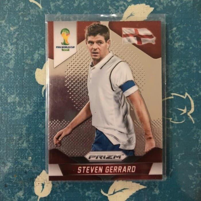 Kartu Bola Panini Prizm 2014 Steven Gerrard England Liverpool Legend TaO 