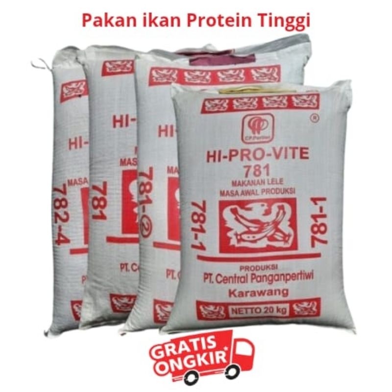 [  Promo ]  ||  Pakan Ikan Hi Provit  782-4 /782-3 /781-1 /781-2 /781 Pelet Lele Nila Gurame 30kg - 