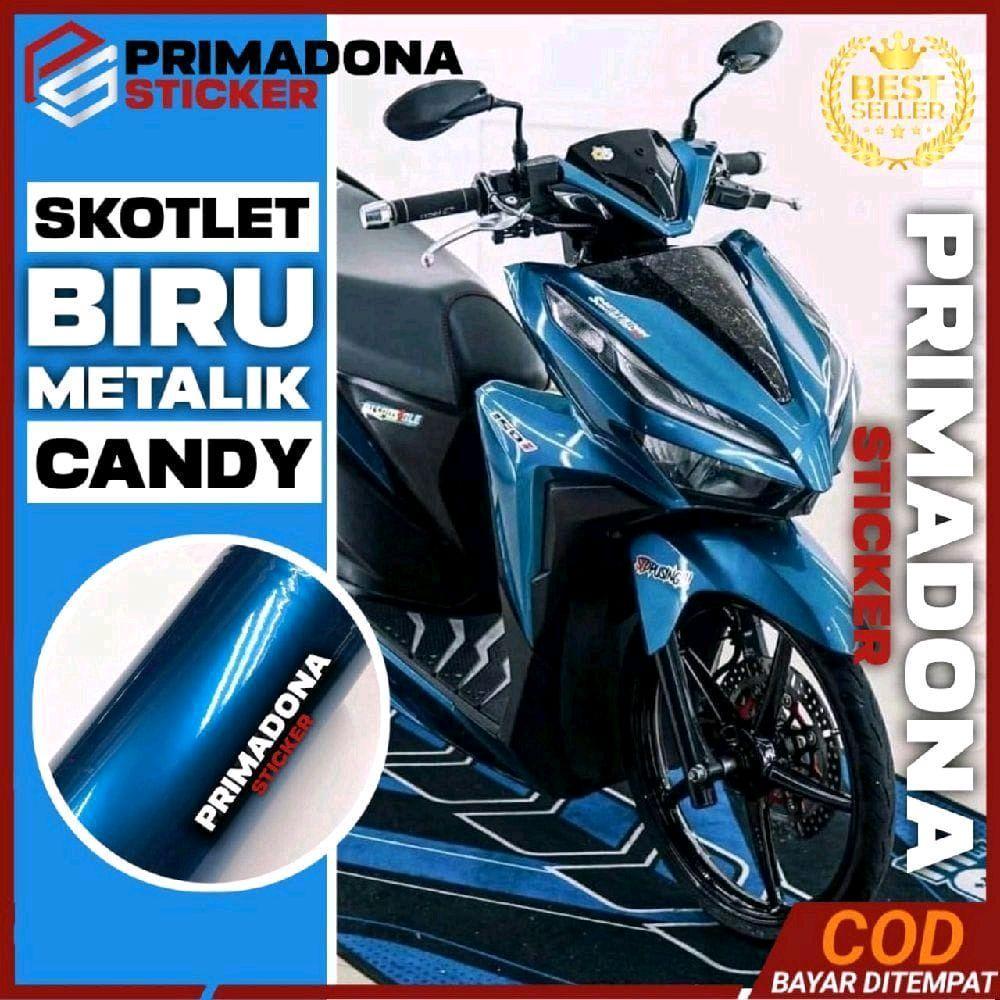 skotlet Biru Muda Tua Metalik Candy Sky Blue Light Dark Relaxa Moonlight Super Glossy Mutiara Paint 