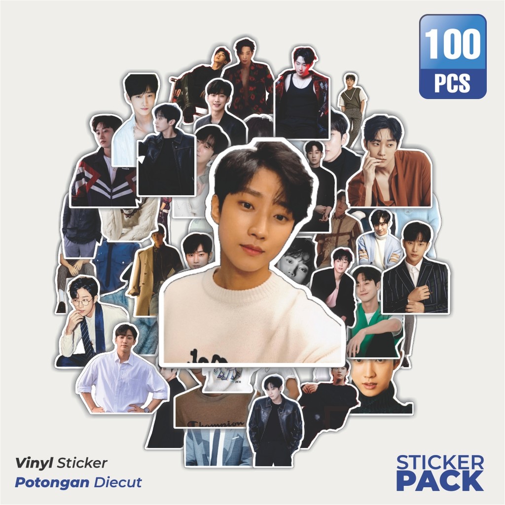 Super Hemat 100 PCS Stiker Jung Jinyoung Waterproof Aesthetic- Untuk Laptop, Motor, dan Helm - Paper