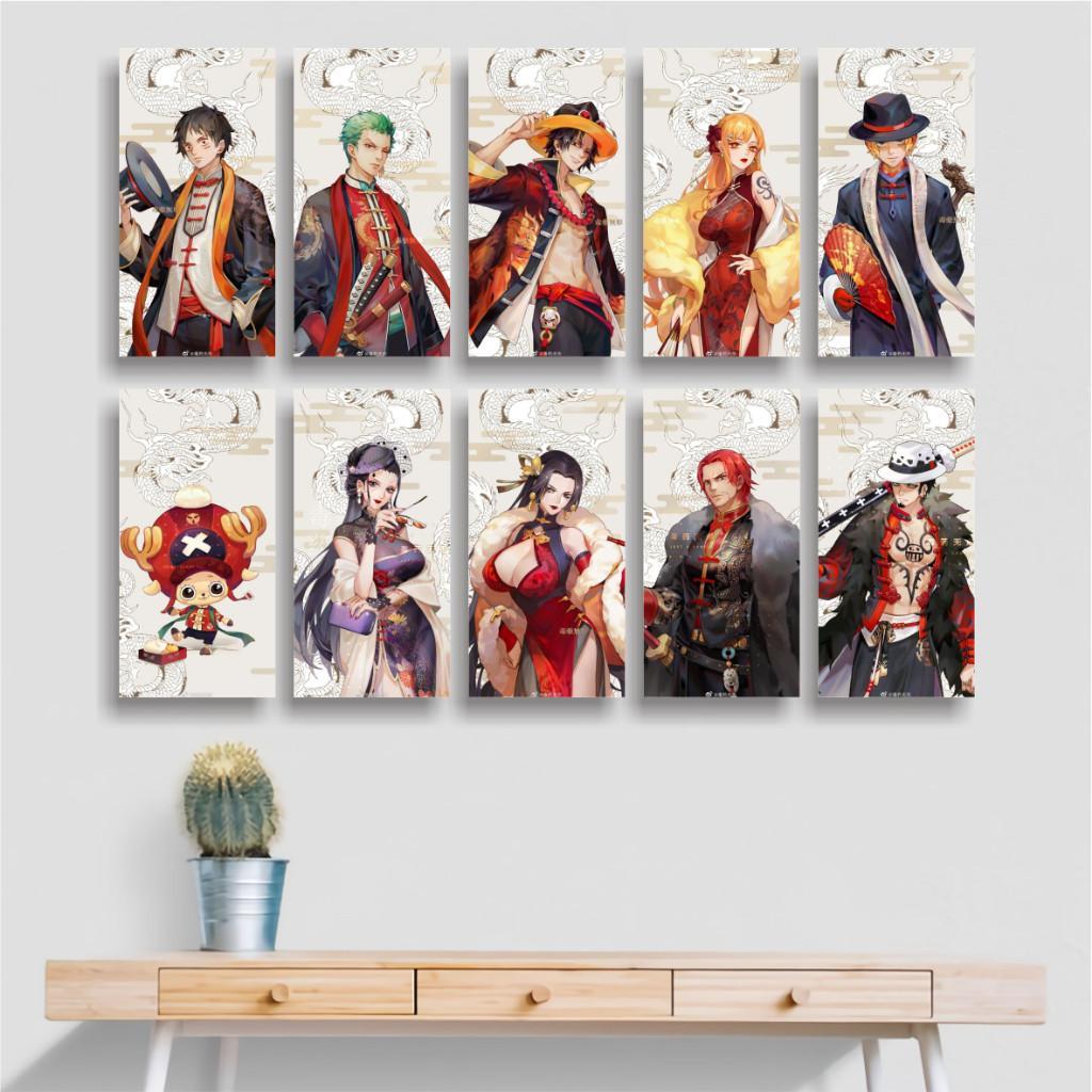Poster Kayu  15x30   Hiasan Dinding ONE PIECE MUGIWARA Pajangan Kamar Tidur Poster Kayu Wall DecorOC