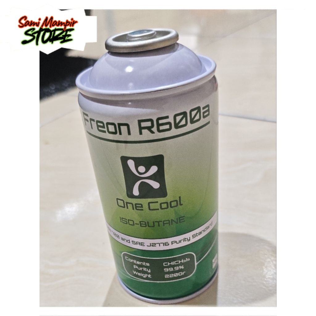 SMStore New Freon Kaleng R600A One Cool 220 Gr Drat Kecil M12