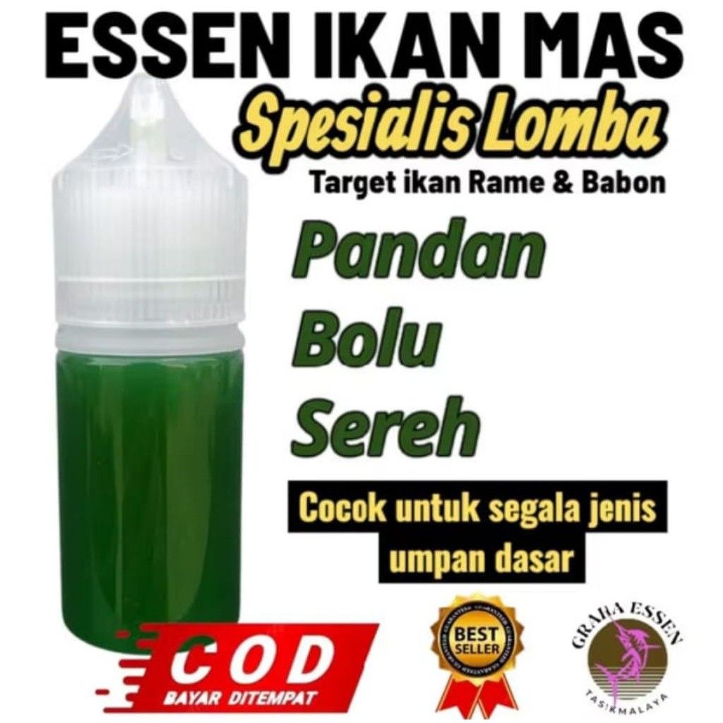 Essen Ikan Mas Super Gacor, Essen Ikan Mas Granium Pandan Sereh Paling Ampuh, Essen Ikan Mas Babon, 