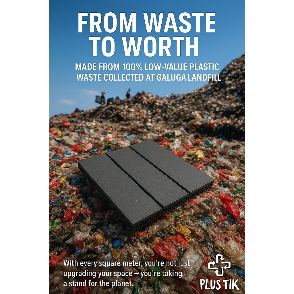 [ Promo ] || Lantai Dek Srasah Floor Decking Outdoor Indoor Dark Grey