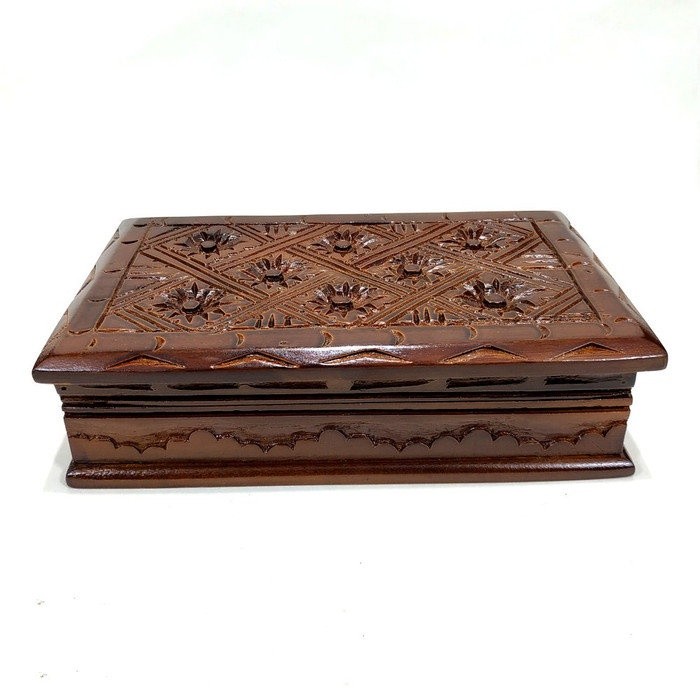 Kotak Pusaka Perhiasan Ukir Kayu Jati Termurahhh ACF7878