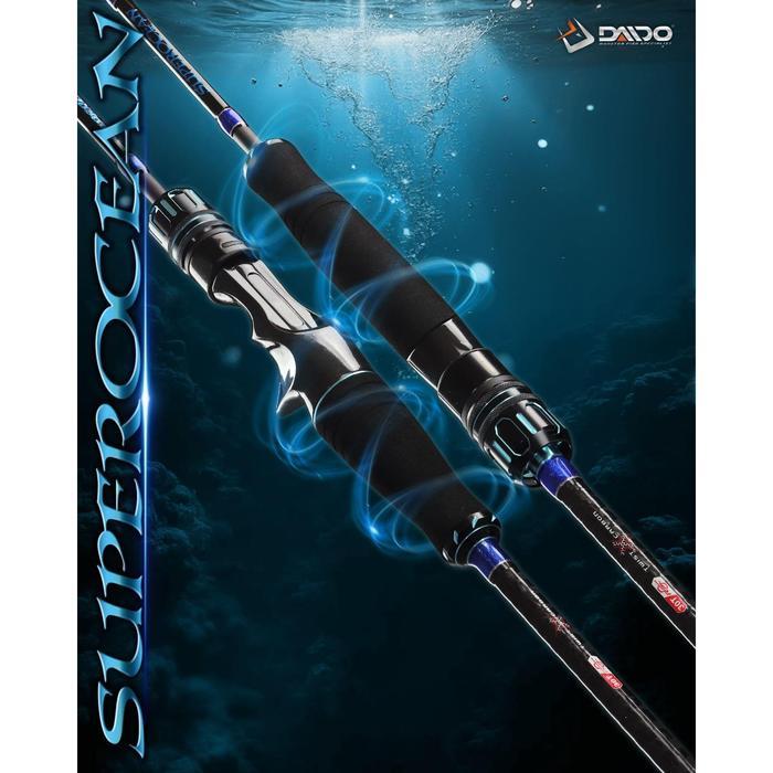 PROMO Daido - Joran Superocean Super Light Jigging 198 - Joran Pancing - 198CM PE 0.4-1.0, BAITCASTI