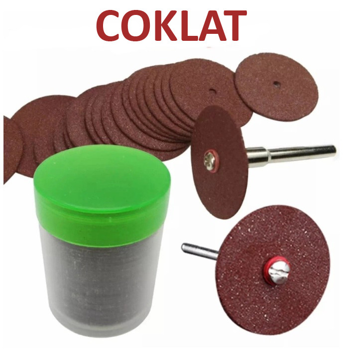 BA - Mata Gerinda Potong Resin Batu Ukir Mini Grinder Cutting Disc Tuner Hitam Coklat