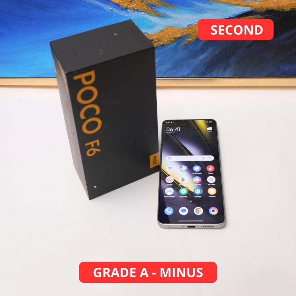 XIAOMI POCOPHONE F6 12/512 GB (5G) GRADE A - MINUS HP SECOND ORIGINAL SINAR MUTIARA CELL