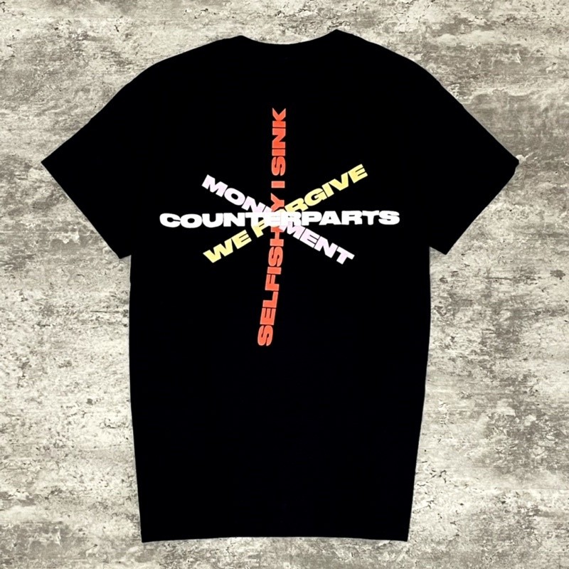 Counterparts - Private Room Tracklist Tshirt - Black