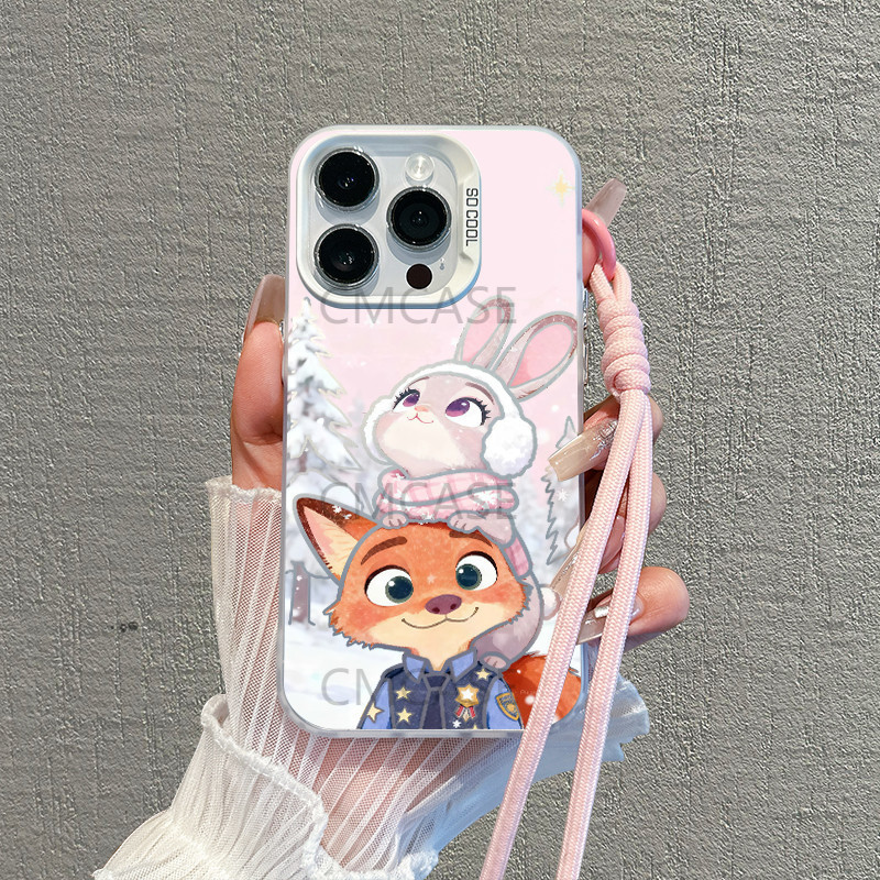 Case HP Nick Judy Pink Zootopia Musim Dingin iPhone 7Plus 14 X SE2 12 PlusProMax 11 XR 6 SE3 Plus XS