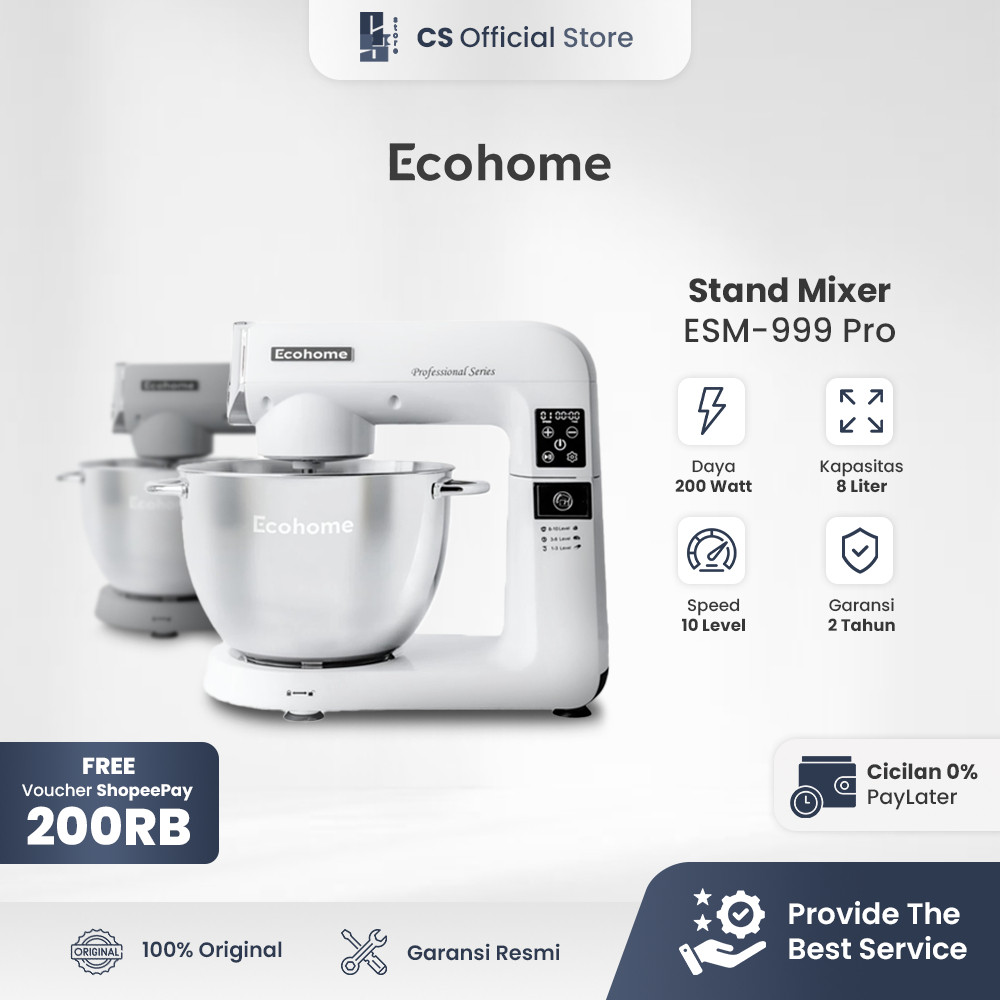 Ecohome Stand Mixer Professional Series ESM-999 Pro | Stand Mixer Ecohome Profesional ESM 999 PRO