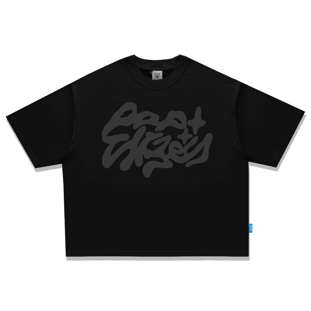 Popsicles Tshirt Boxy fit Oversize Dizzy Black & White I Boxyfit Oversized