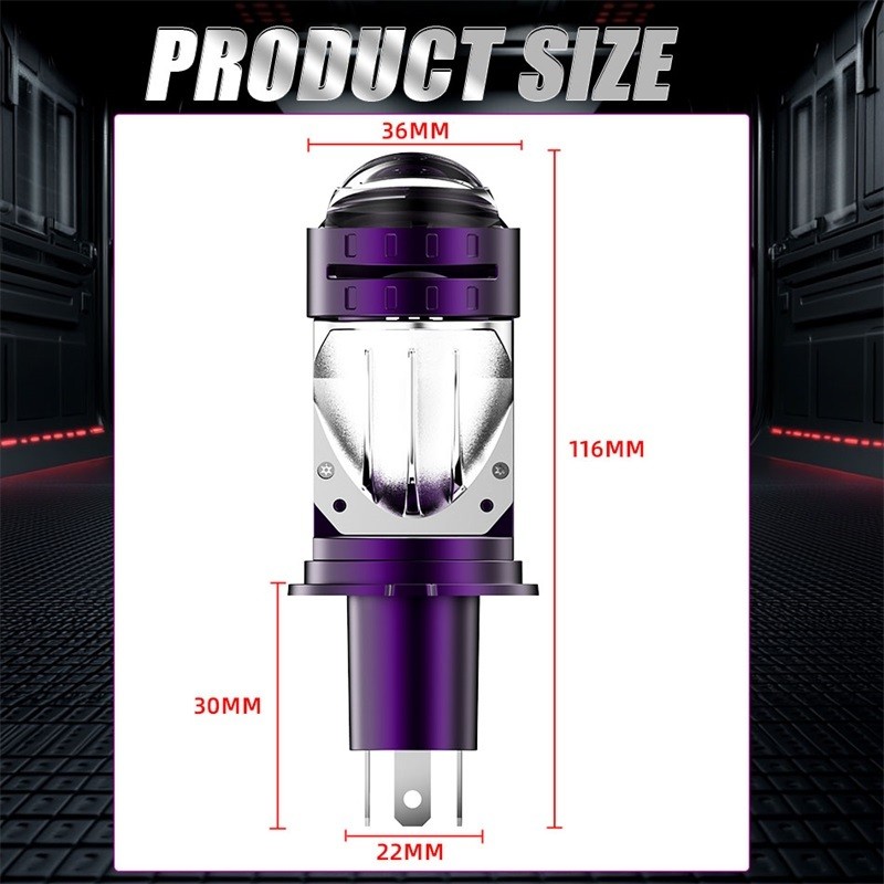 LED Headlight Bulb Projector New H4/9003/HB2 Canbus Super Bright LED 2000W 2000000LM 6000K Hi/Low Be