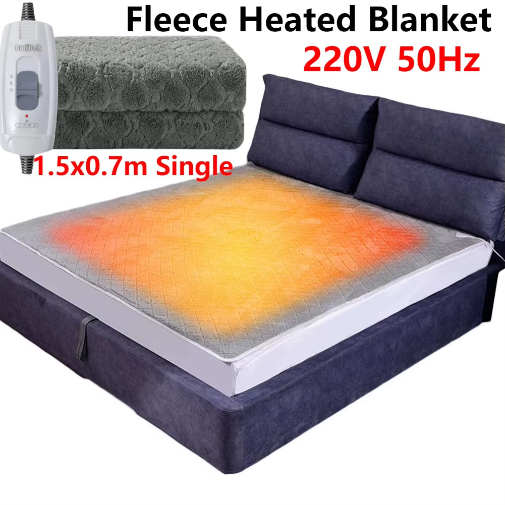 Electric Blanket Single Velvet Intelligent Blanket Portable Plush Smart Electric Blanket Household O