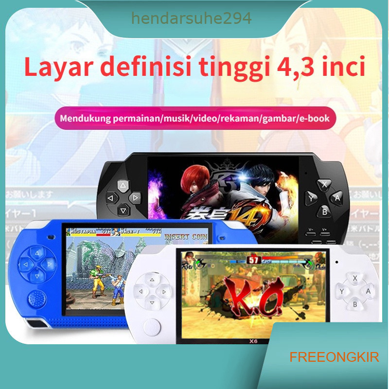 PSP Handheld Game Machine X6 Updated Version, 8GB, 3" Color ScreenBanana Tech Gameboy Konsol Game X6