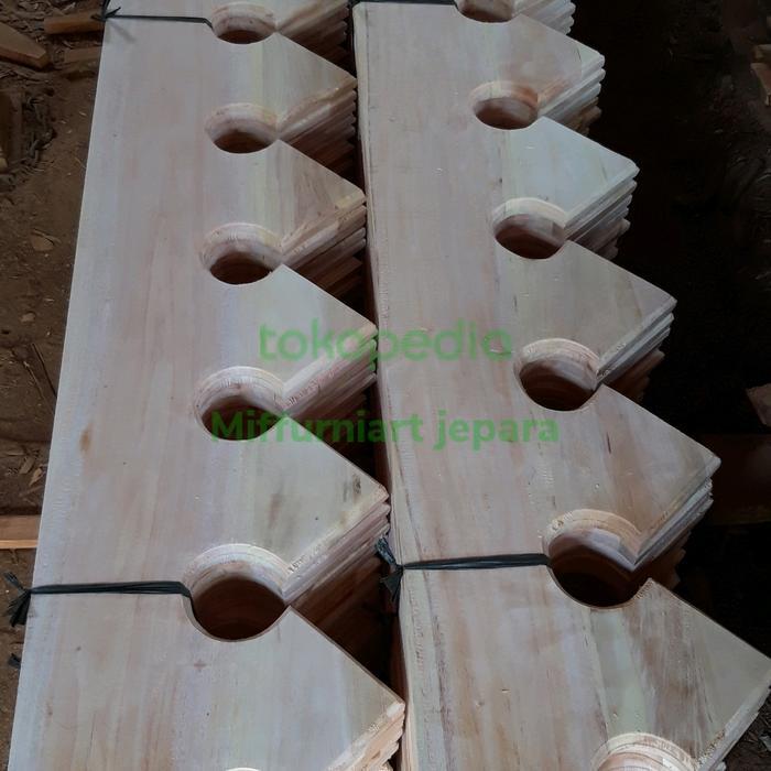 lisplang motif betawi 30cm mahoni KM3