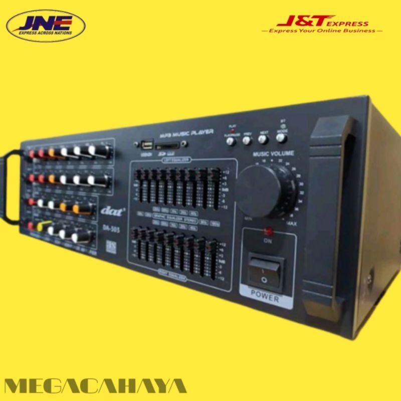 Power Amplifier Karaoke Bluetooth Equalizer Support Subwoofer / Ampli Dat DA 303 Sound System